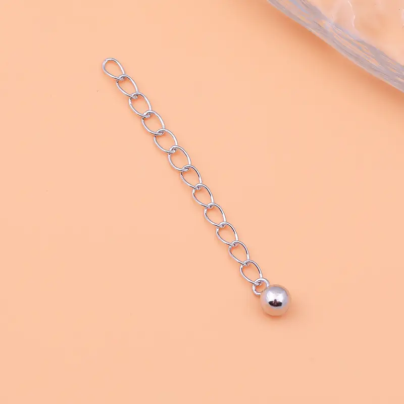 S925 Sterling Silver Extended Chain Necklace with Light Ball