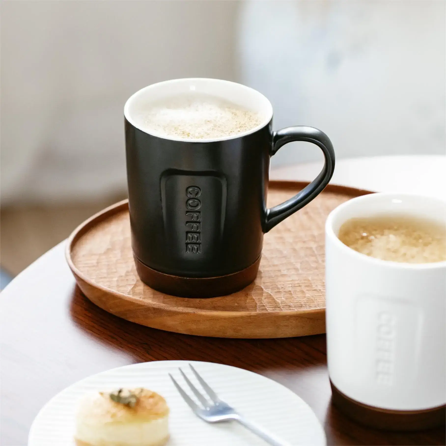 Modern Ceramic Coffee Cup with Wooden Base - Image 8