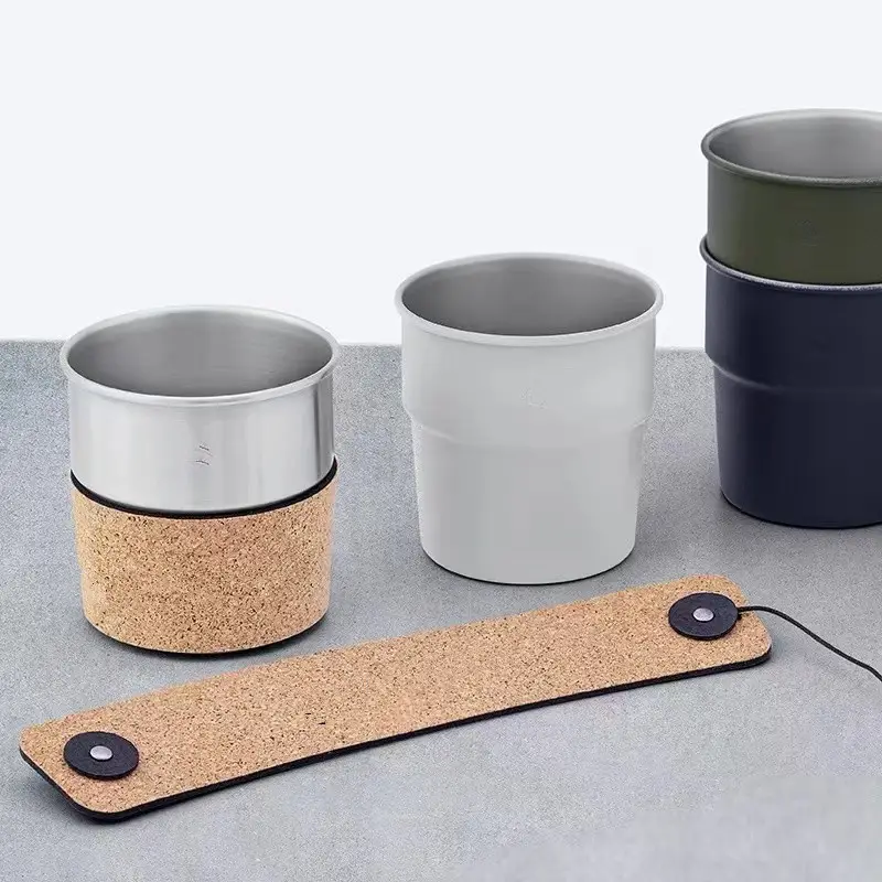 Stackable Cork Cup Covers for Iced Coffee & Stainless Steel Cups - Image 4