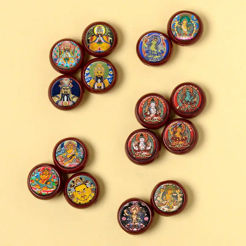 Cinnabar Thangka Pendant Bracelet for Girls Customizable Design - Image 35