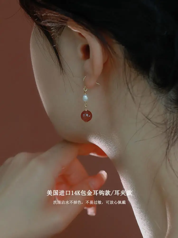 Women's Cherry Blossom Pearl Earrings Set — feature 21