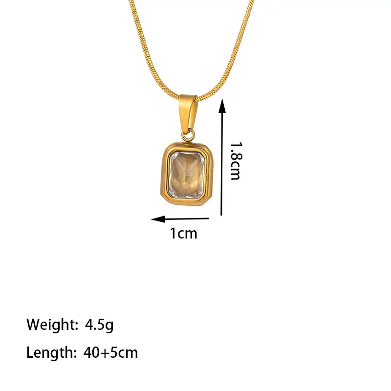 18K Gold Emerald Pendant Necklace for Women - Image 2