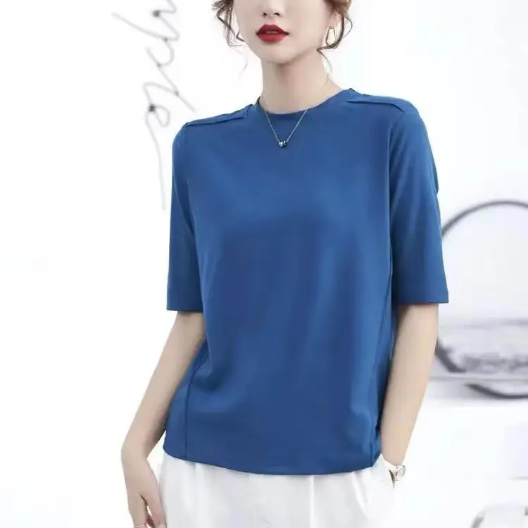 2023 T-Shirt Short Sleeve Collar Top — feature 20