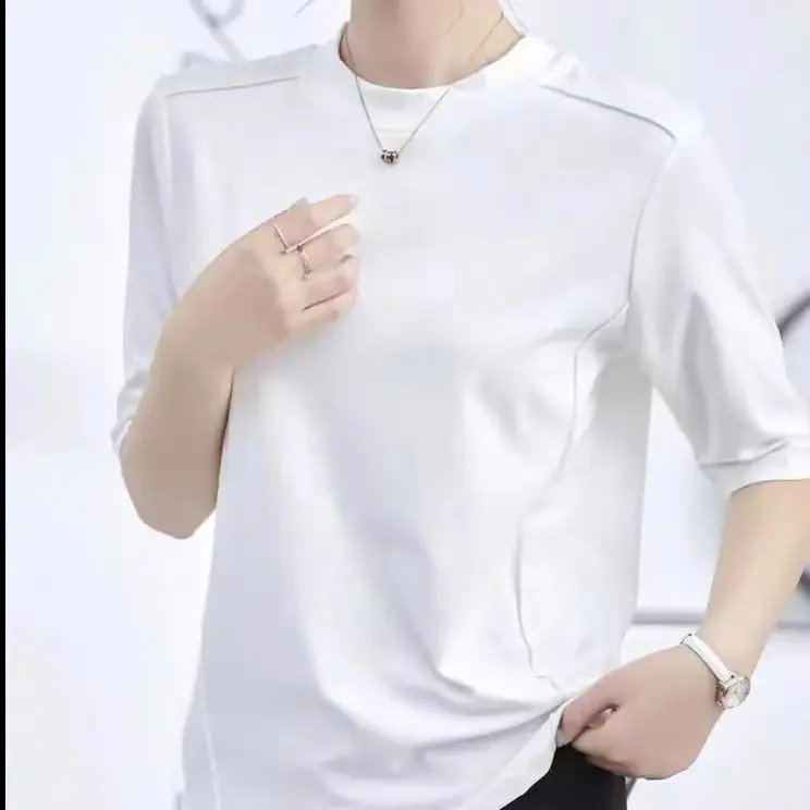 2023 T-Shirt Short Sleeve Collar Top — feature 21