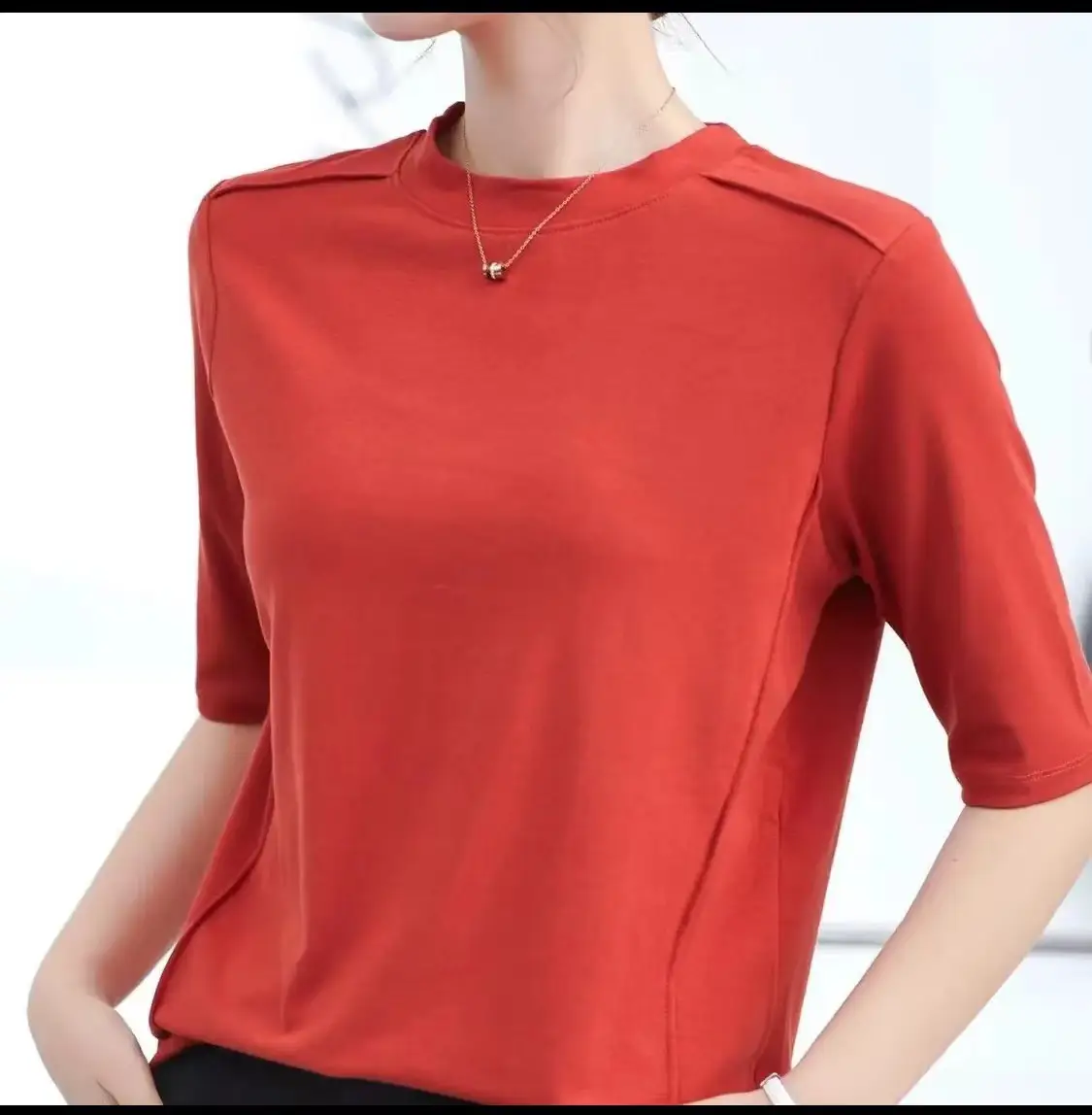 2023 T-Shirt Short Sleeve Collar Top — feature 22