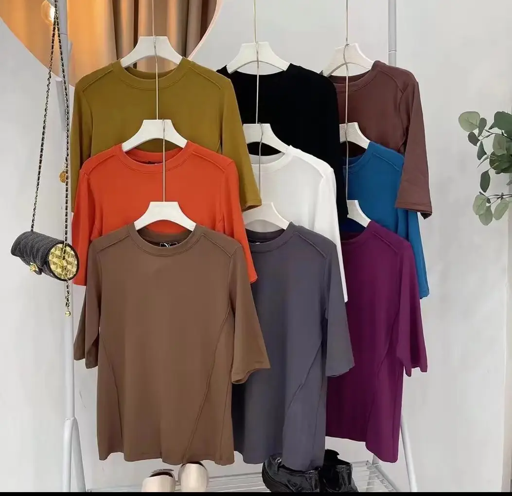 2023 T-Shirt Short Sleeve Collar Top — feature 7