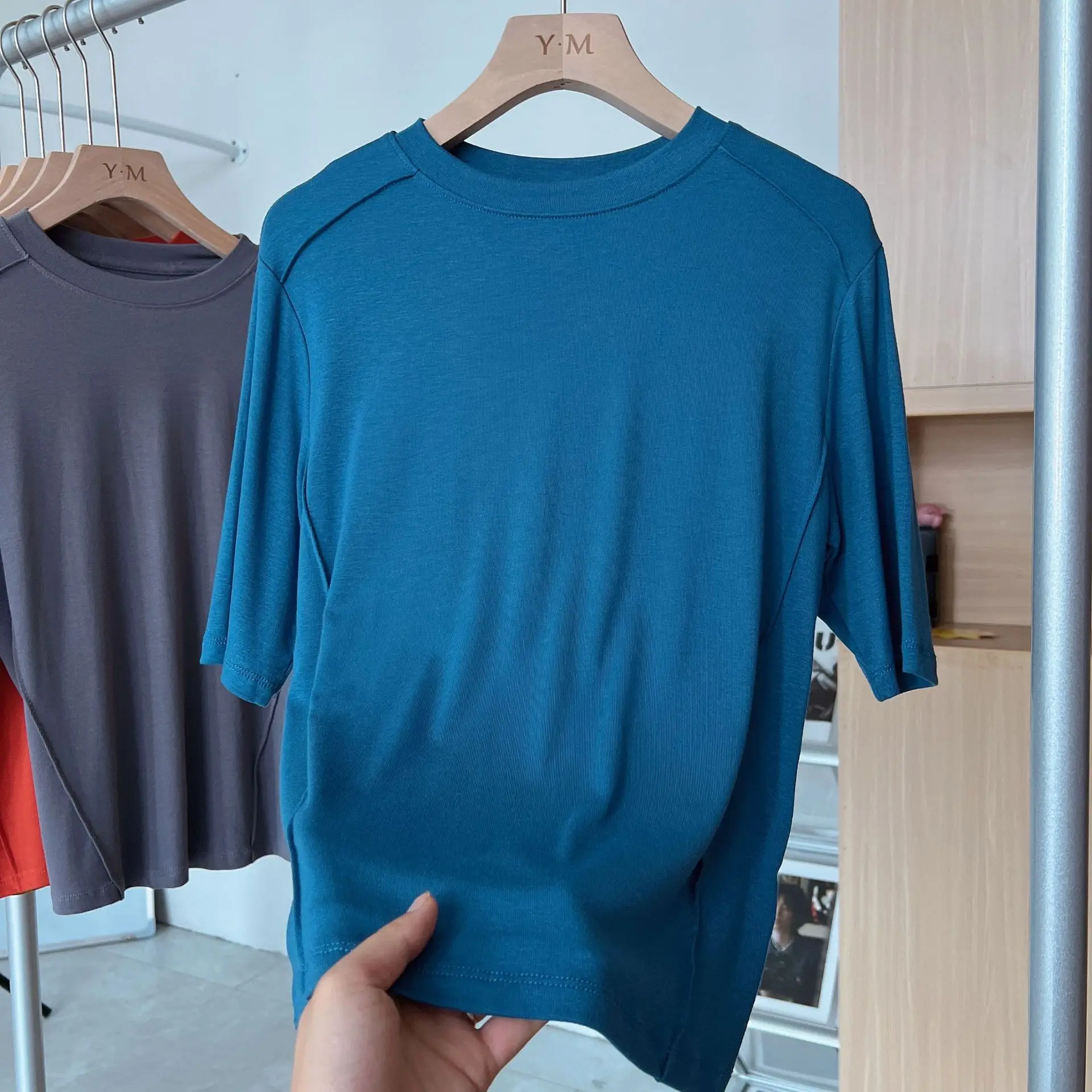 2023 T-Shirt Short Sleeve Collar Top - Image 5