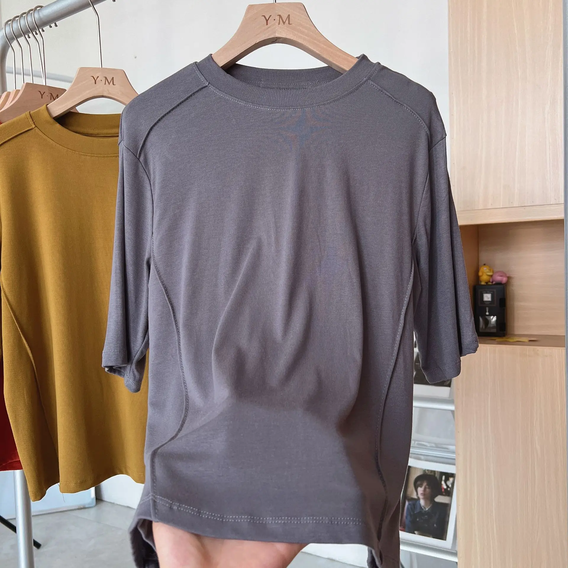 2023 T-Shirt Short Sleeve Collar Top - Image 7