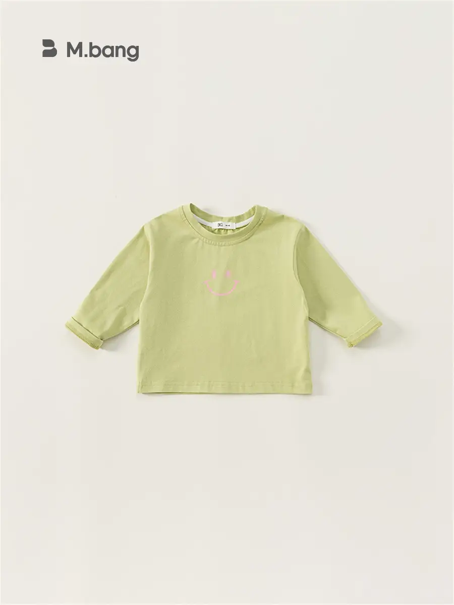 Girls Purple Printed Long Sleeve T-Shirt Spring Autumn Korean Style - Image 3
