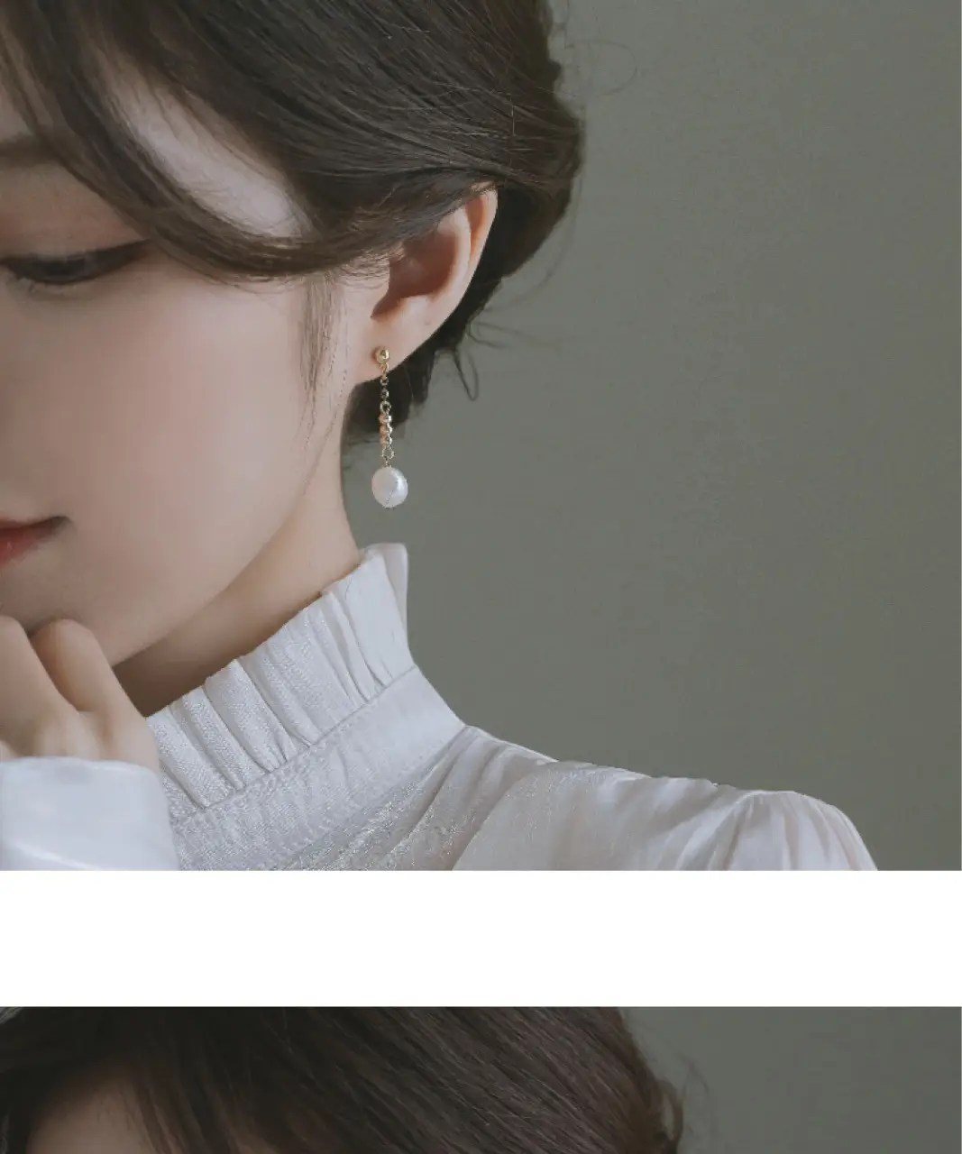 Fairy Pearl Baroque Earrings 925 Gold — feature 9