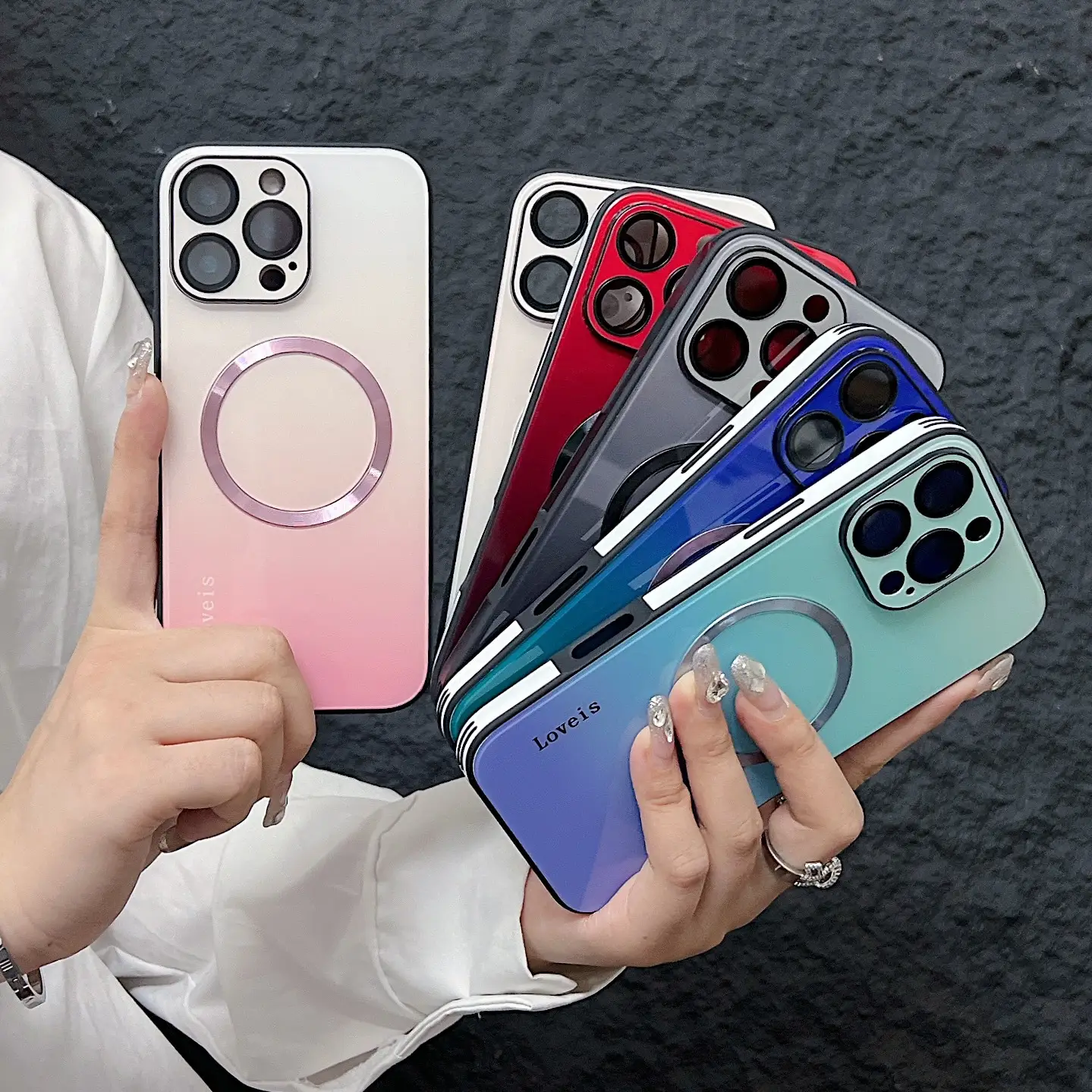Magnetic Gradient Case for iPhone 17 Pro Max & 15