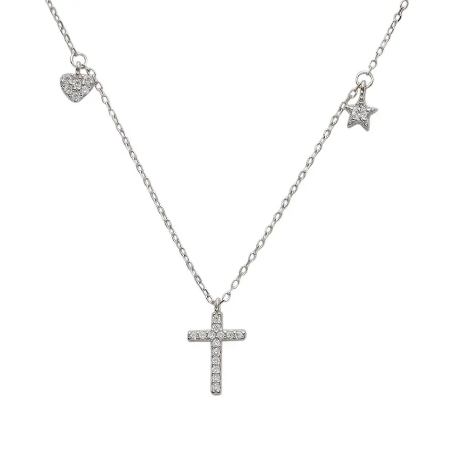 Cross Necklace for Women Light Luxury Diamond Pendant Clavicle Chain - Image 7