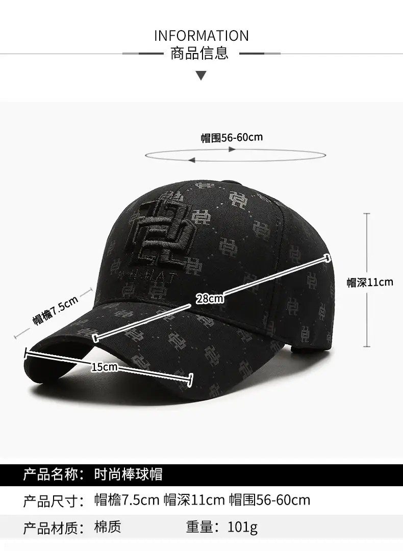 Seiko Women's Spring Autumn Ins Baseball Cap Full Print — feature 2