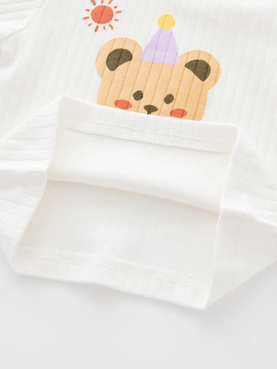 Spring & Autumn Cotton Long Sleeve Baby Underwear Suit - Image 7