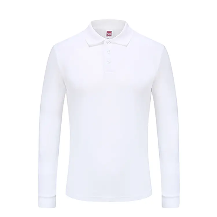 Men's Light Pink Cotton Lapel Polo Shirt 220g - Image 18