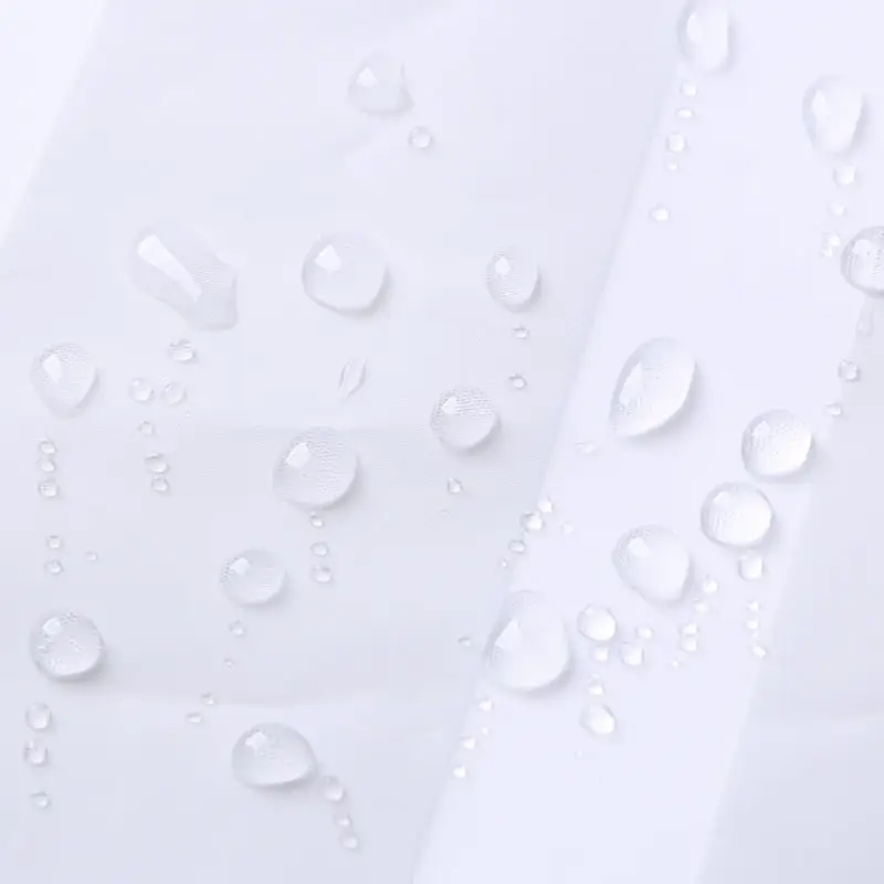 White PEVA Waterproof Shower Curtain for Bathroom - Image 3