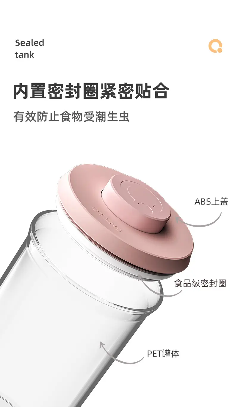 Plastic Storage Jars with Spiral Lids for Kitchen Condiments — feature 12