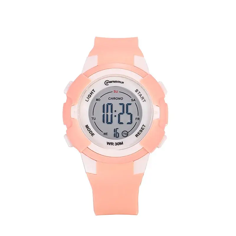 Waterproof Luminous Women's Digital Watch Black Blue - Image 9