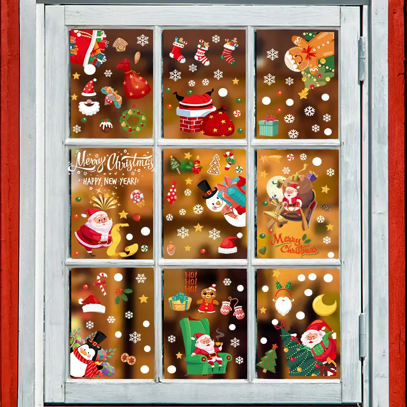 Christmas Window Stickers Glass Door Decor - Image 3