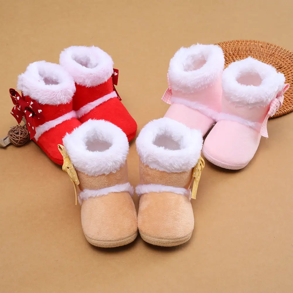 2022 Newborn Baby Shoes Red Pink Soft Sole Non-Slip