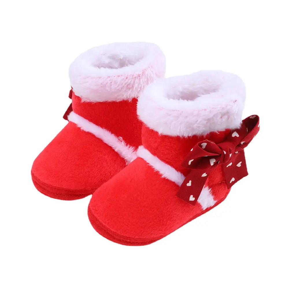 2022 Newborn Baby Shoes Red Pink Soft Sole Non-Slip