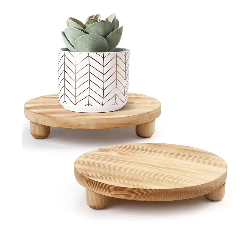 Rustic Wooden Flower Pot Stand with Sugar & Coffee Labels — feature 7