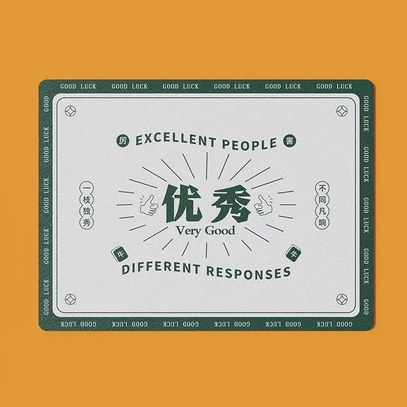 Retro Hong Kong Style Oil-Proof Table Mats for Plates and Bowls - Image 4