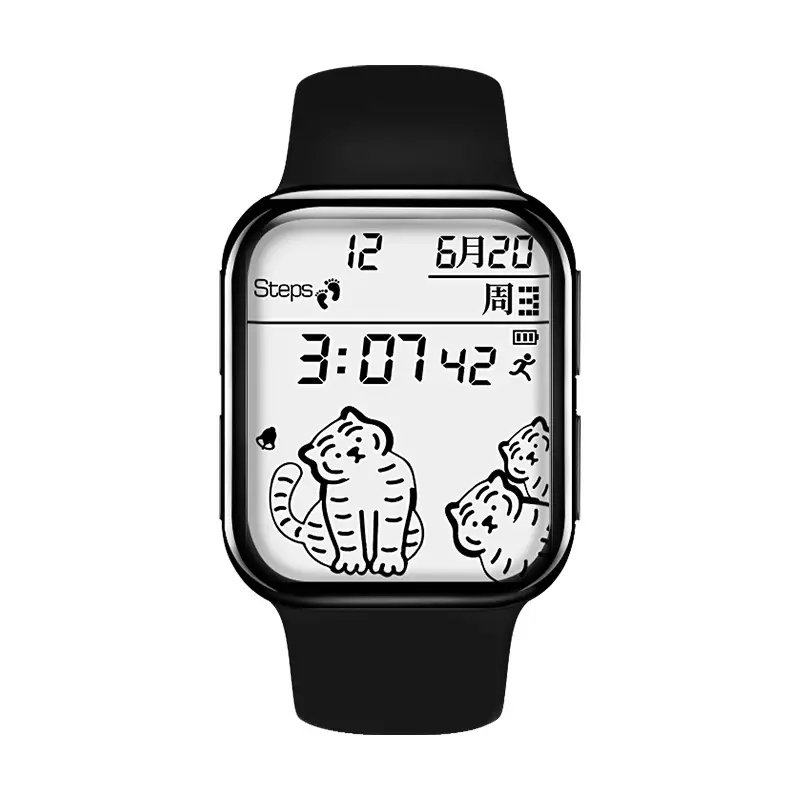 Three Tigers Multifunctional Alarm Clock Watch Black Waterproof - Image 2