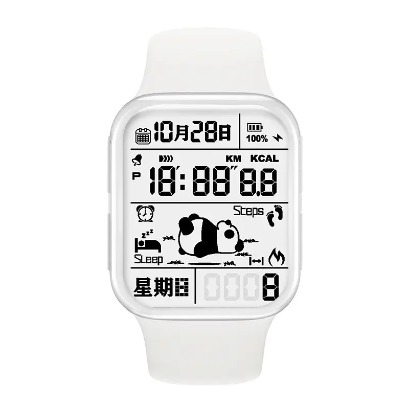 Three Tigers Multifunctional Alarm Clock Watch Black Waterproof - Image 3