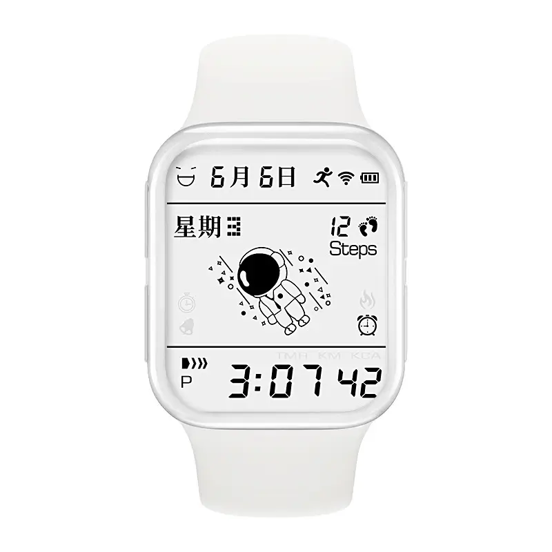 Three Tigers Multifunctional Alarm Clock Watch Black Waterproof - Image 5