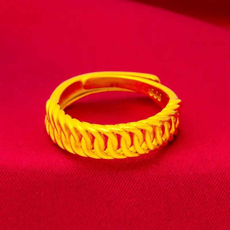 Vietnam Sand Gold Net Red Boss Ring for Women - Image 2