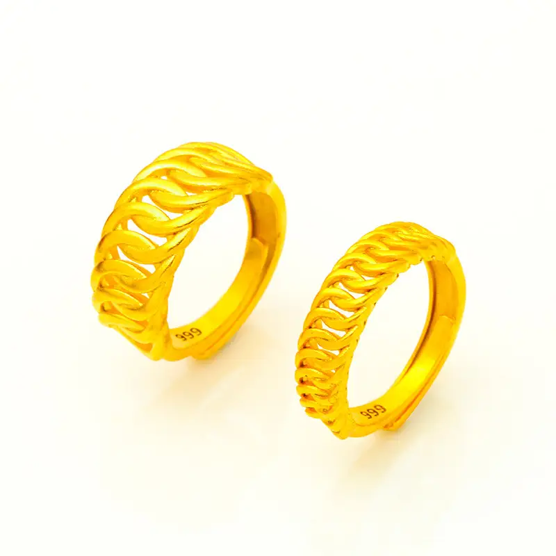 Vietnam Sand Gold Net Red Boss Ring for Women - Image 5