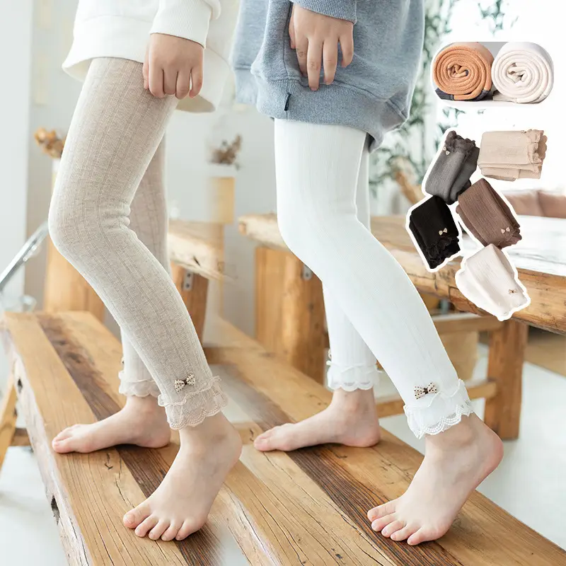Girls Velvet Leggings Autumn Winter Warm Cotton Vertical Strip - Image 17