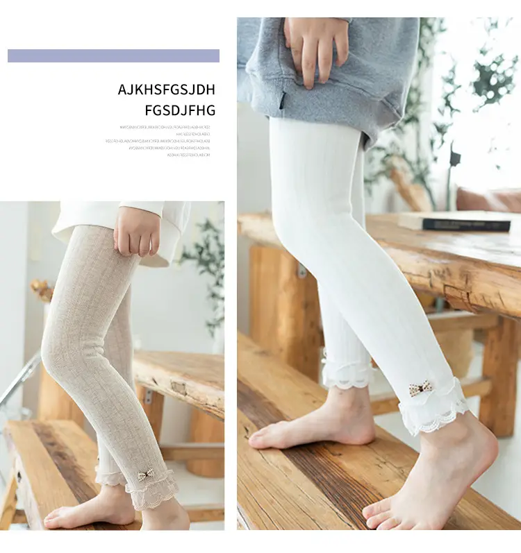 Girls Velvet Leggings Autumn Winter Warm Cotton Vertical Strip — feature 15