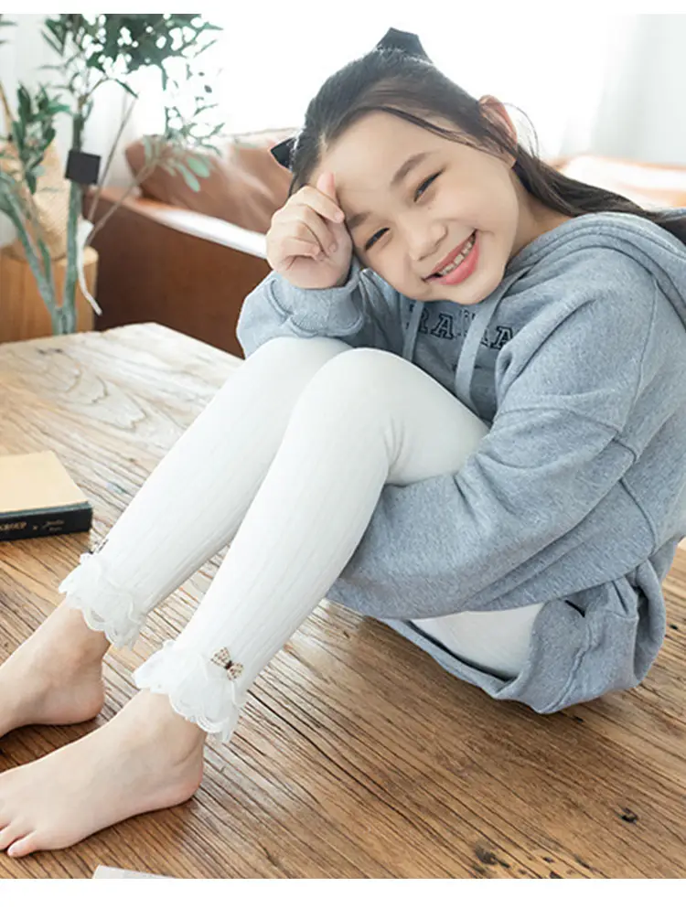 Girls Velvet Leggings Autumn Winter Warm Cotton Vertical Strip — feature 17