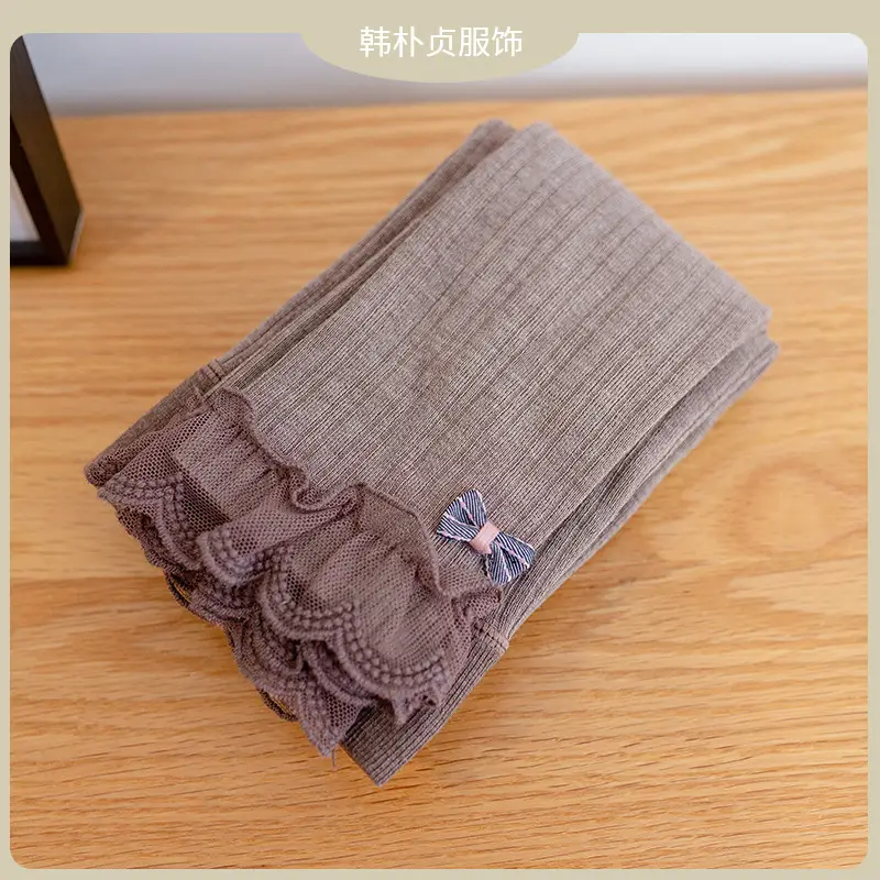Girls Velvet Leggings Autumn Winter Warm Cotton Vertical Strip - Image 10