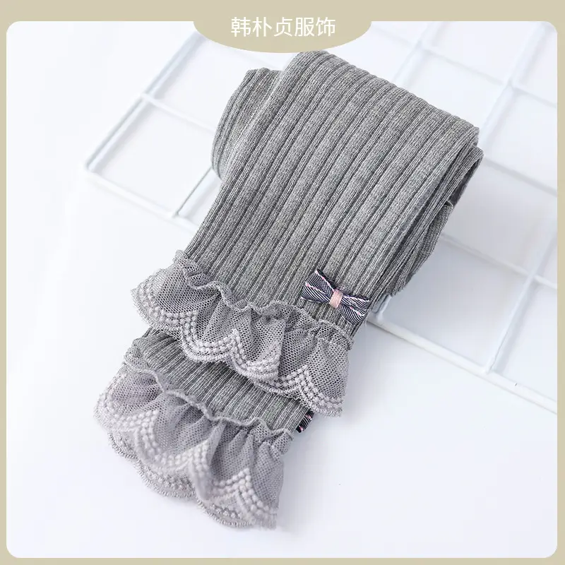 Girls Velvet Leggings Autumn Winter Warm Cotton Vertical Strip - Image 14