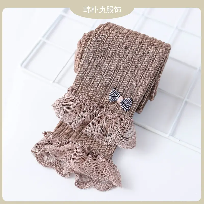Girls Velvet Leggings Autumn Winter Warm Cotton Vertical Strip - Image 15