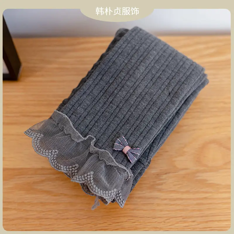 Girls Velvet Leggings Autumn Winter Warm Cotton Vertical Strip - Image 8