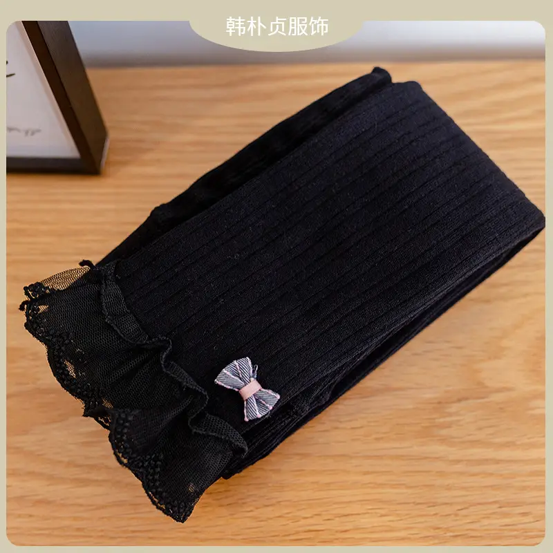 Girls Velvet Leggings Autumn Winter Warm Cotton Vertical Strip - Image 9