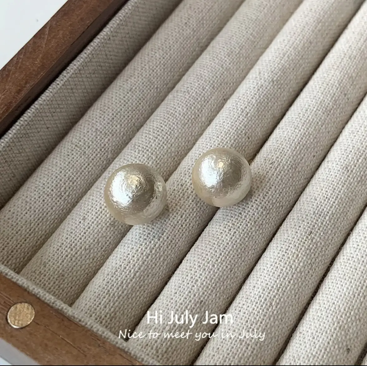 S925 Pearl Necklace with Gold Drop Earrings