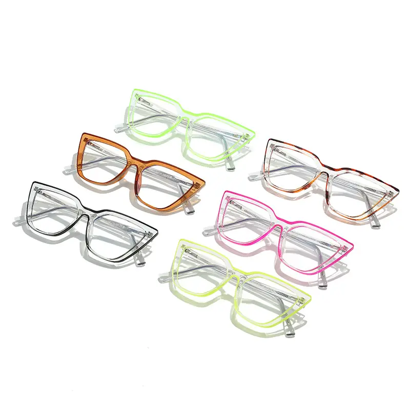 Pink Cat-Eye Glasses with Metal Frames - Image 10