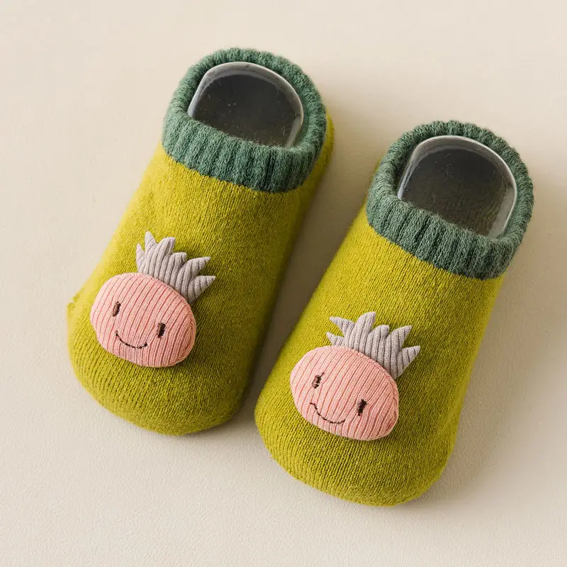 Three-Dimensional Mushroom Baby Socks White - Image 11