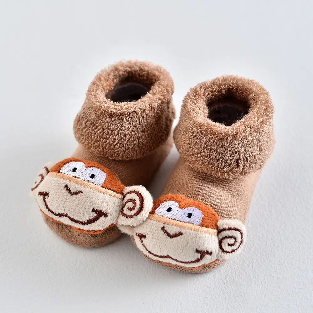 Three-Dimensional Mushroom Baby Socks White - Image 16