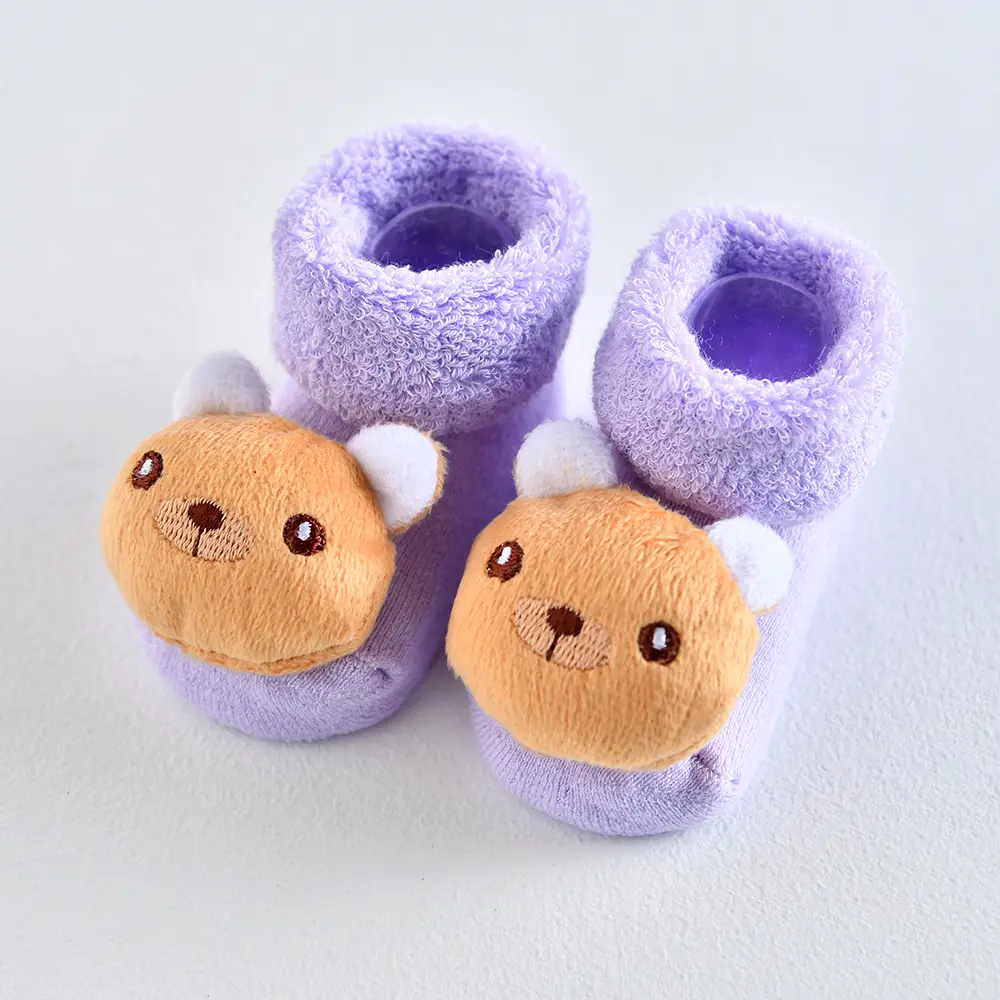 Three-Dimensional Mushroom Baby Socks White - Image 21