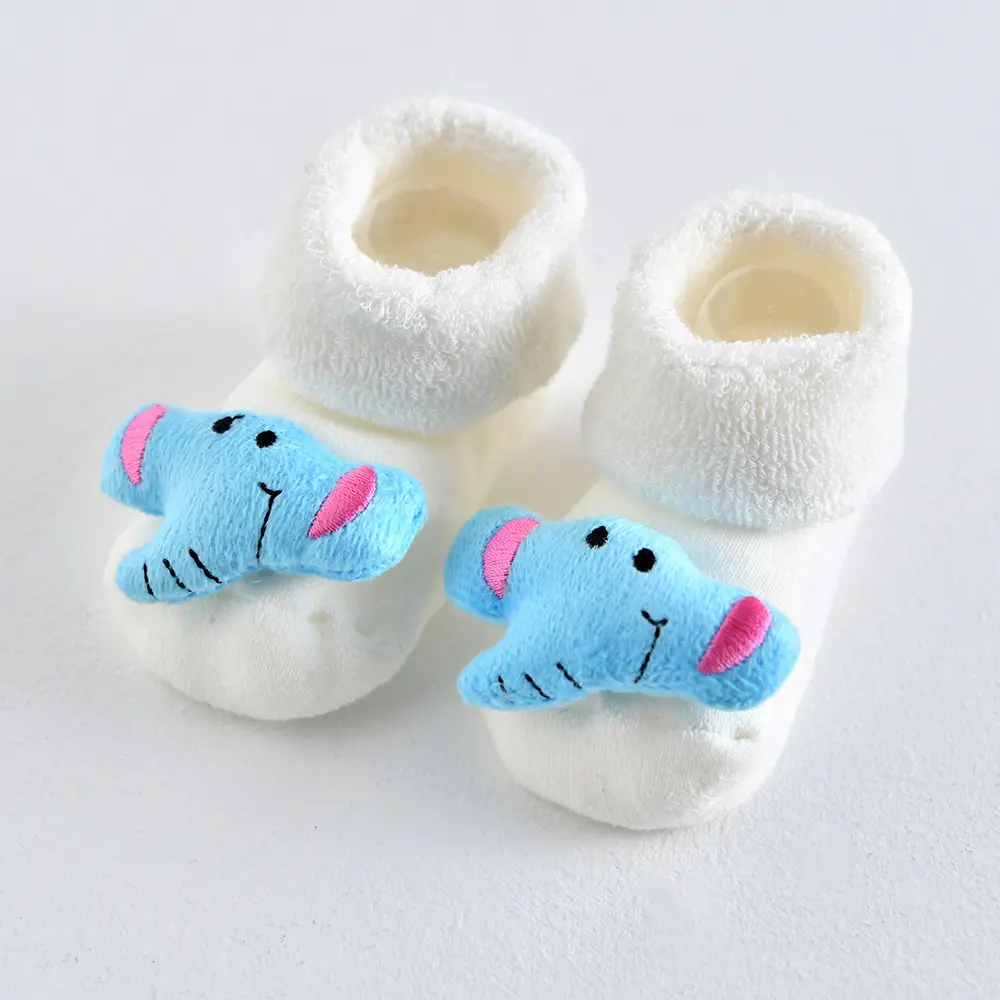 Three-Dimensional Mushroom Baby Socks White - Image 23