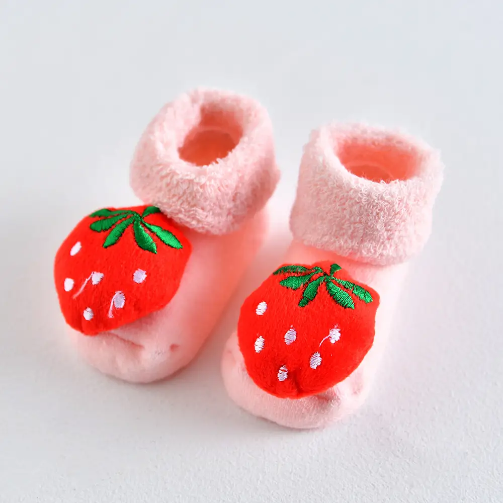 Three-Dimensional Mushroom Baby Socks White - Image 25