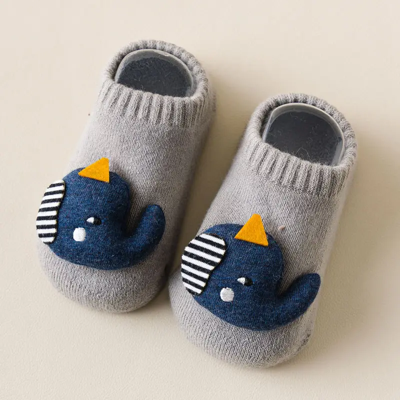 Three-Dimensional Mushroom Baby Socks White - Image 3