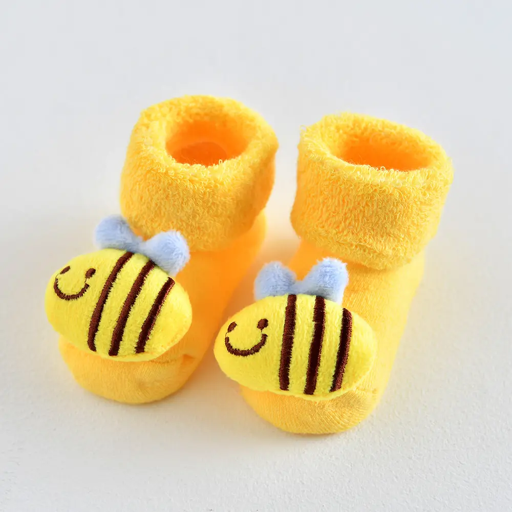 Three-Dimensional Mushroom Baby Socks White - Image 30
