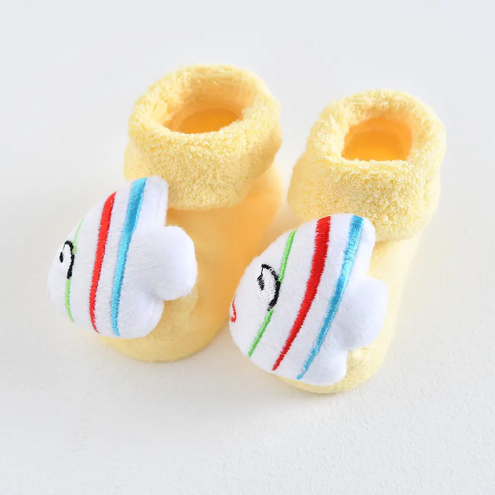 Three-Dimensional Mushroom Baby Socks White - Image 33